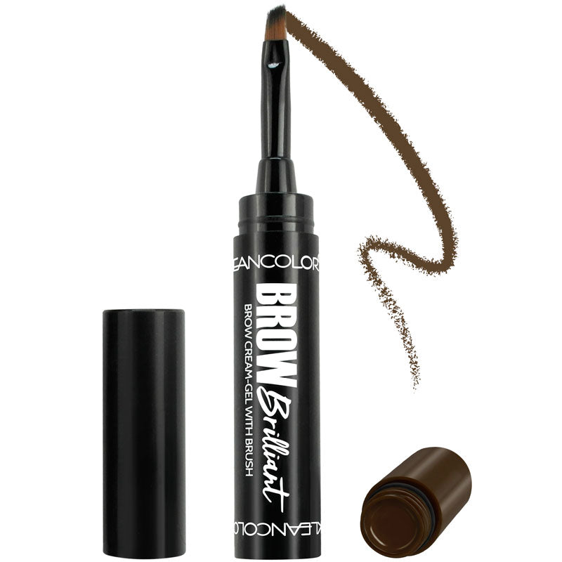 BROW BRILLIANT BROW CREAM-GEL WITH BRUSH Warm Brown