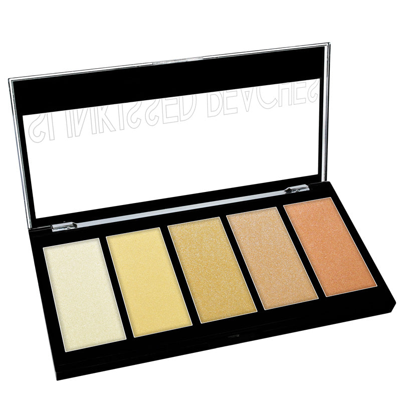 5 COLOR PRISMATIC HIGHLIGHTER PALETTE Sunkissed Peaches
