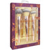 STOP & SMELL THE ROSES-3 PIECE FACE BRUSH SET